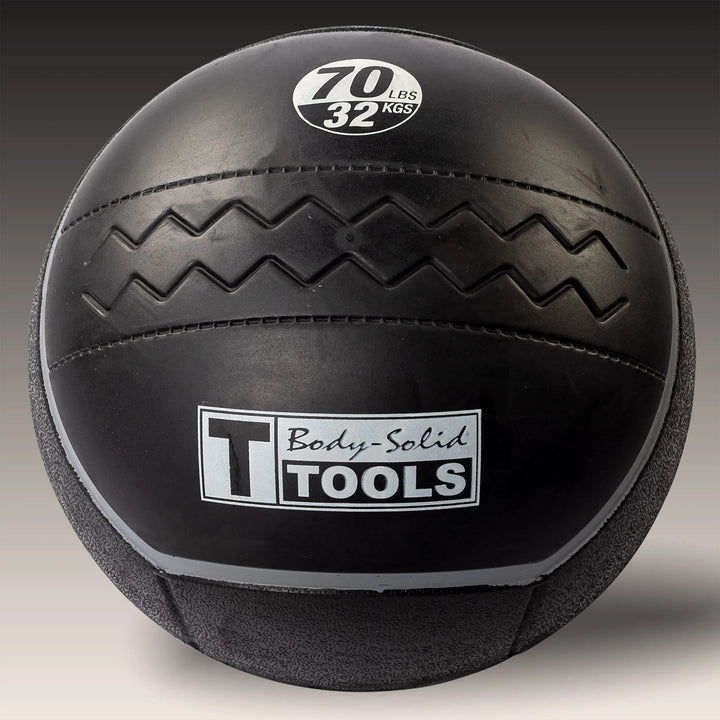 A 70 lb. Body-Solid Heavy Rubber Ball BSTHRB