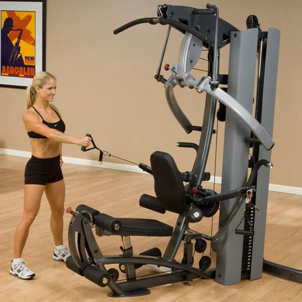 girl cable shoulder exercise on Body-Solid Fusion Commercial Exercise Machine F600