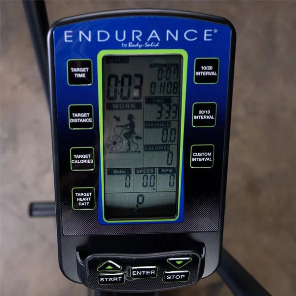 Body-Solid Endurance Crossfit Air Bike FB300B display monitor
