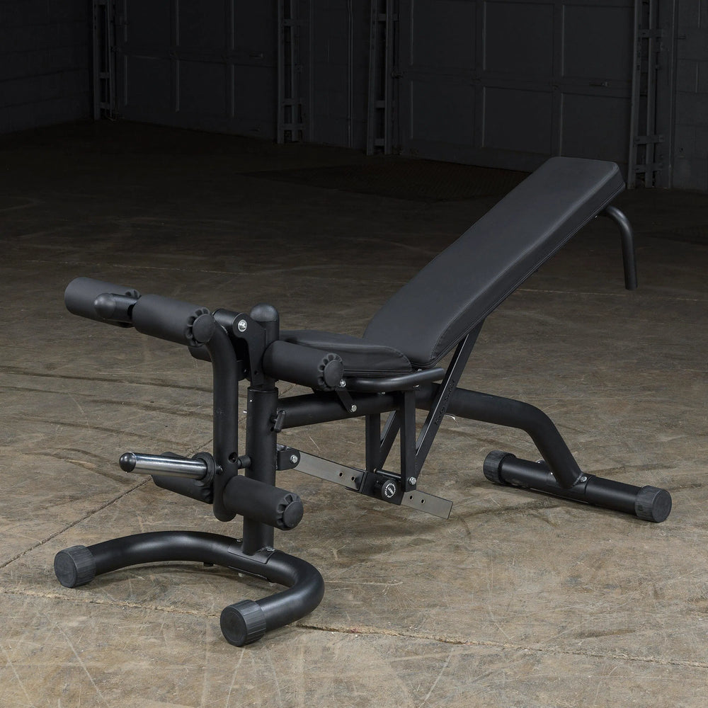 Body-Solid Adjustable Weight Bench with Leg Extension & Leg Curl FID46 on display