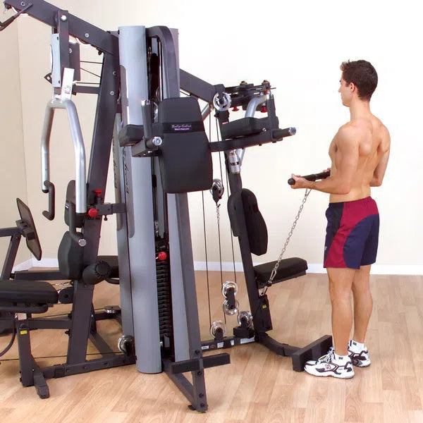 man cable bicep workout on Body-Solid Multi-Purpose Gym Machine G9S