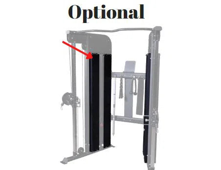Body-Solid Functional Trainer Machine GFT100 optional weight stack shroud
