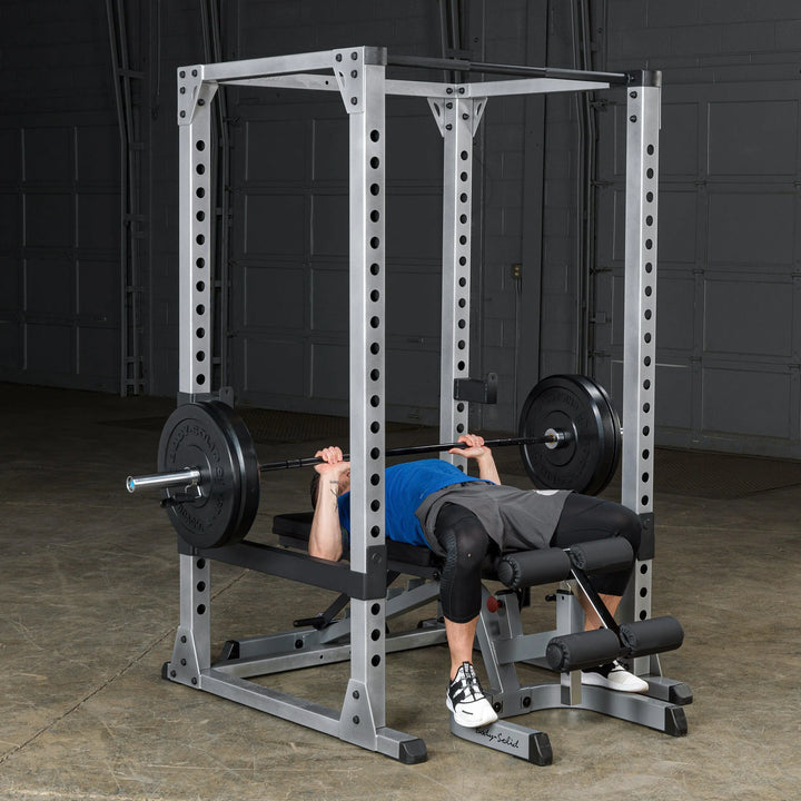 man bench press workout on Body-Solid Power Rack Set GPR378P4