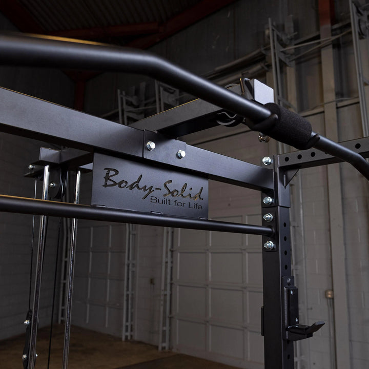 Body-Solid Power Rack with Pulley System GPR400 closer look at the lat pulldown bar