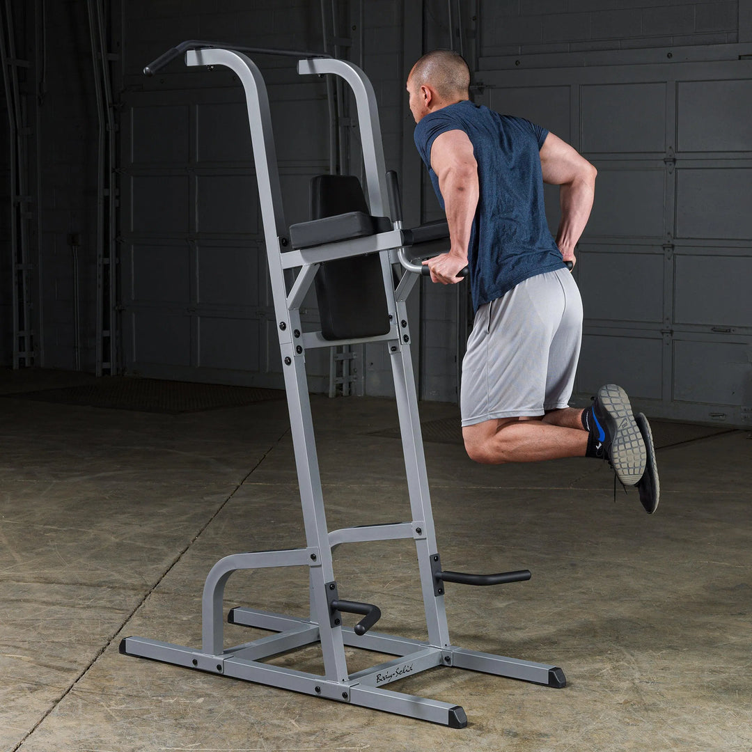 man dip exercise on Body-Solid Power Tower GVKR82