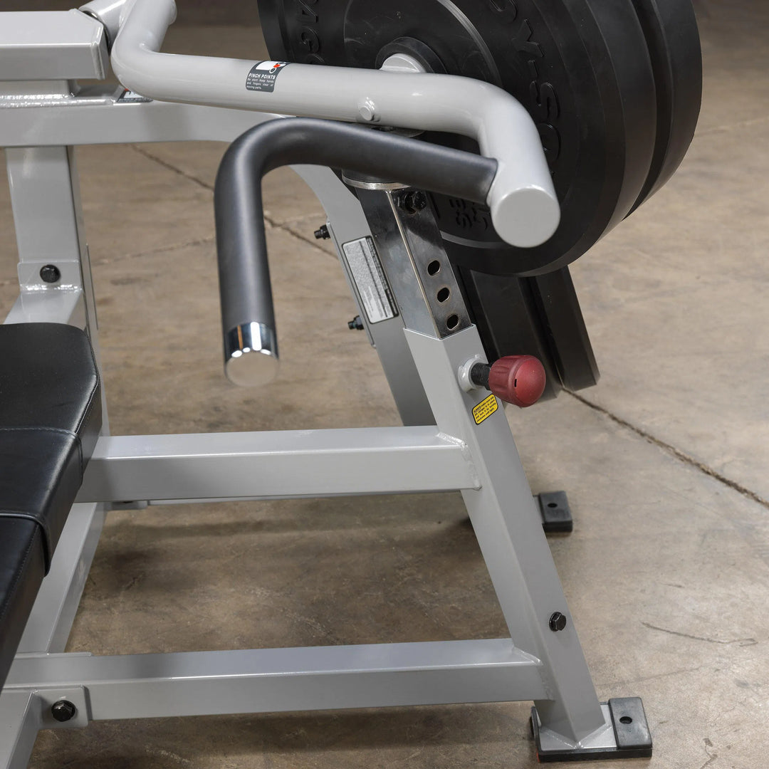 Body-Solid Bench Press Machine LVBP closer look on build quality