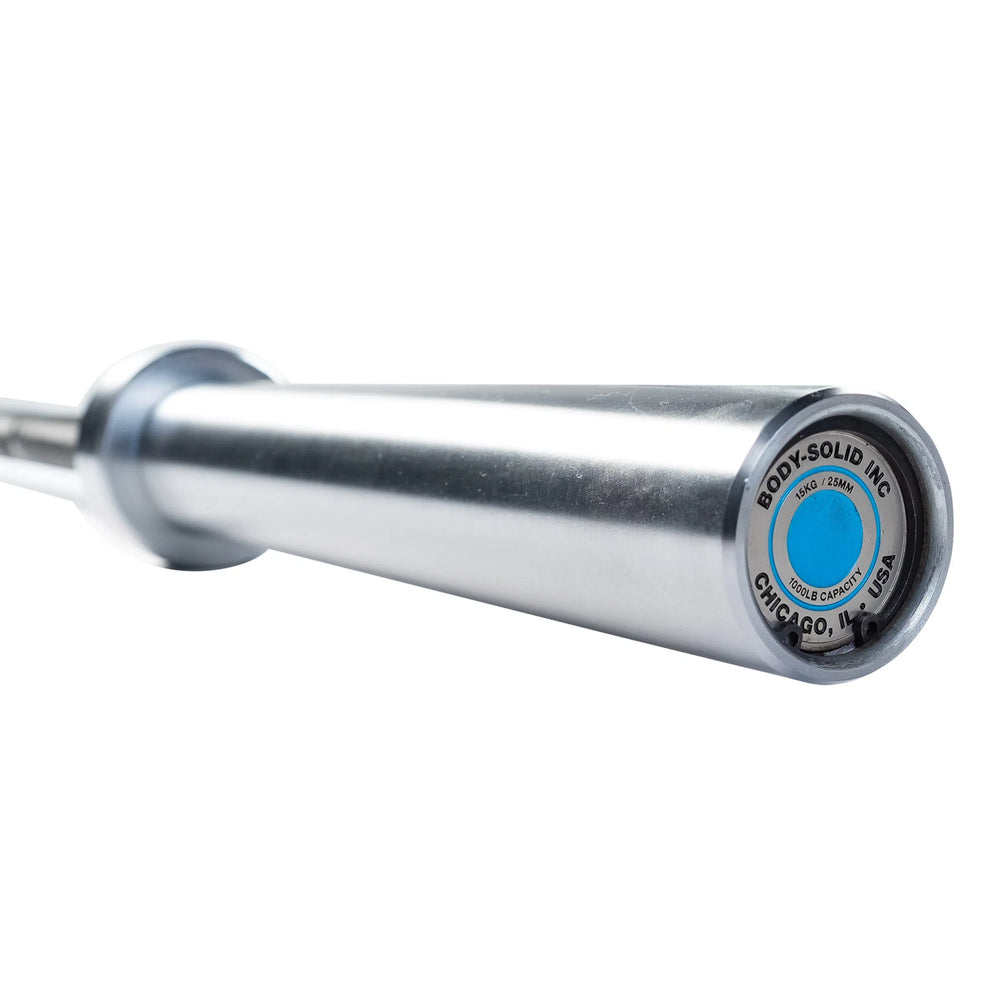 Body-Solid Women's Olympic Barbell OB79EXT chrome option closer look