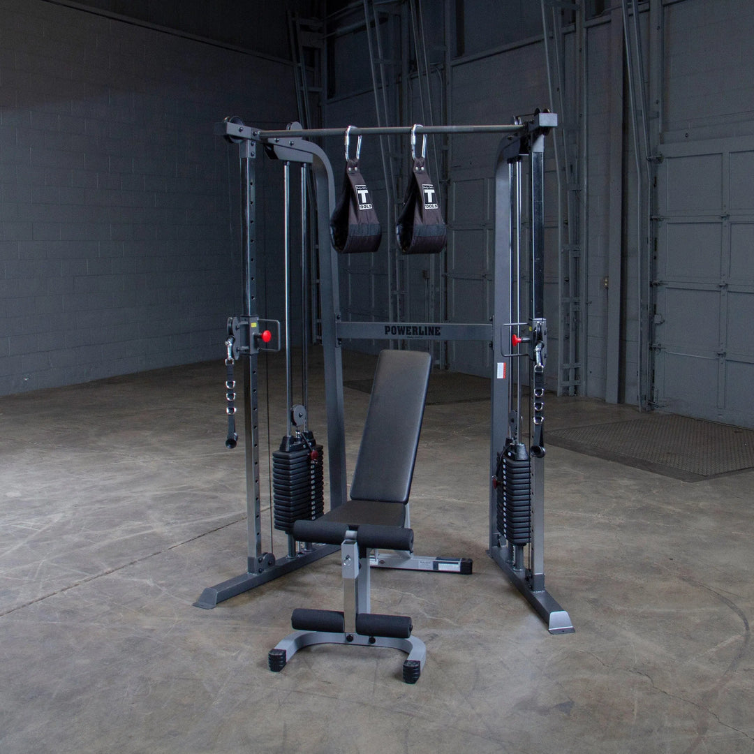 Body-Solid Powerline Cable Weight Machine with Bench PFT100