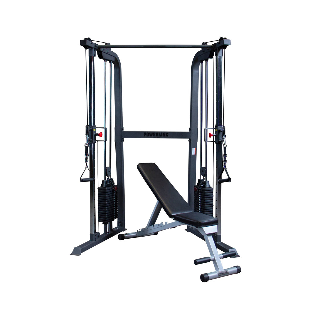 Body-Solid Powerline Cable Weight Machine with Bench PFT100 Muscle and Strength Training Solution Healthy and Safe Workout