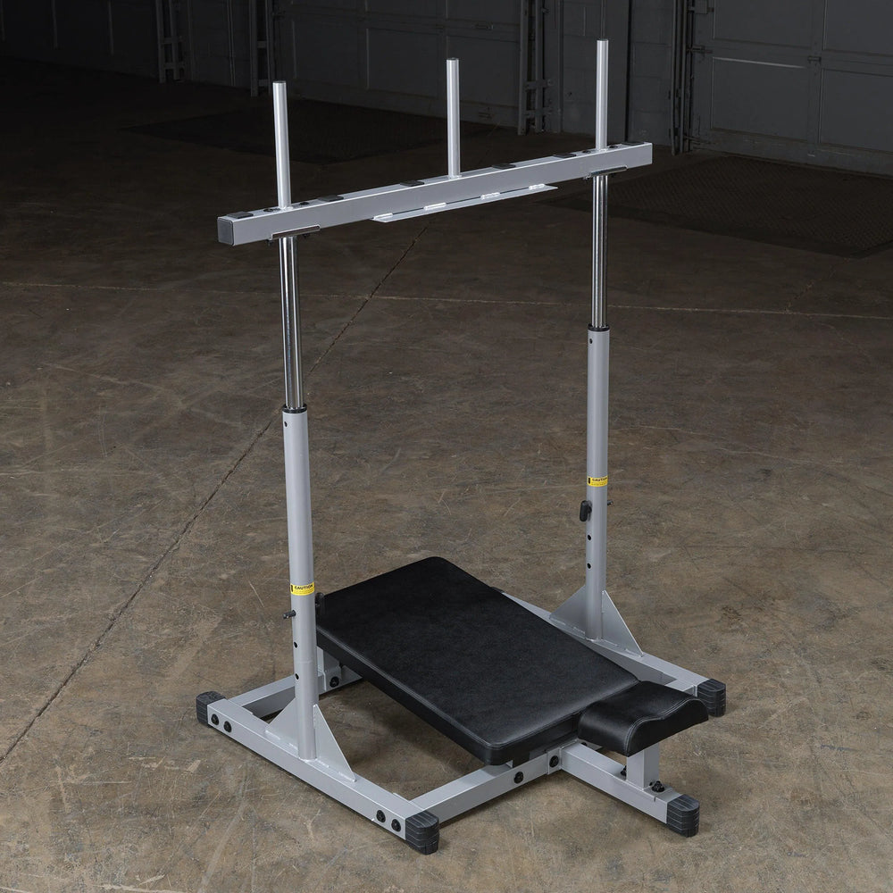 Body-Solid Powerline Vertical Leg Press Machine PVLP156X on display without weight plates