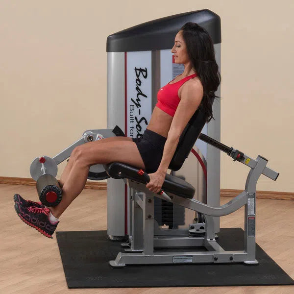girl leg extension workout on Body-Solid Seated Leg Extension Machine S2LEX