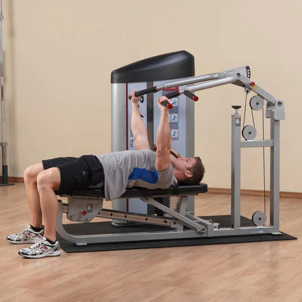 man bench press exercise on Body-Solid Multi-Press Machine S2MP
