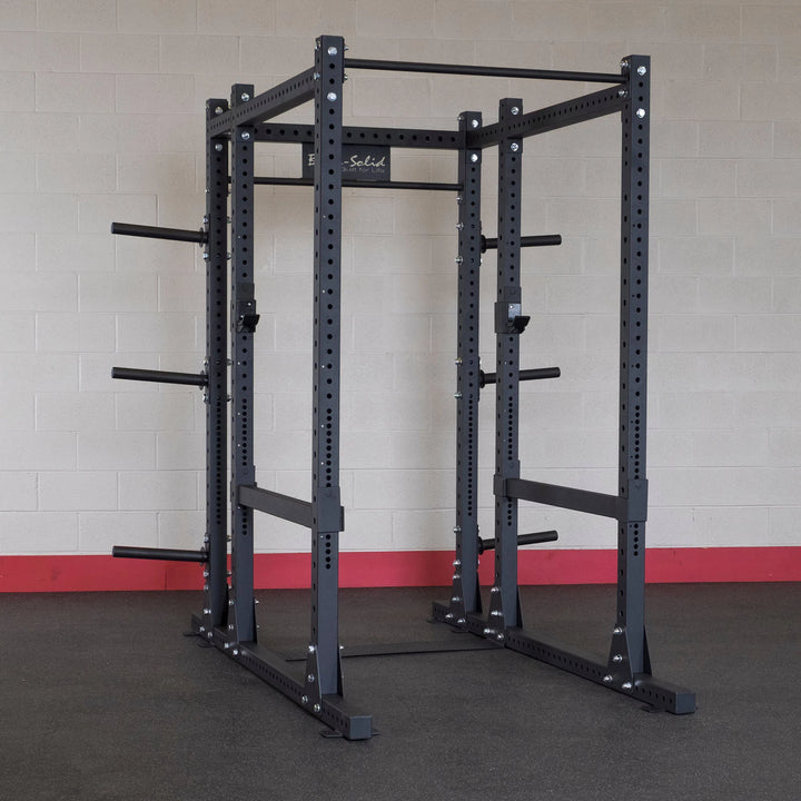 Body-Solid Commercial Power Rack Extended SPR1000Back on display