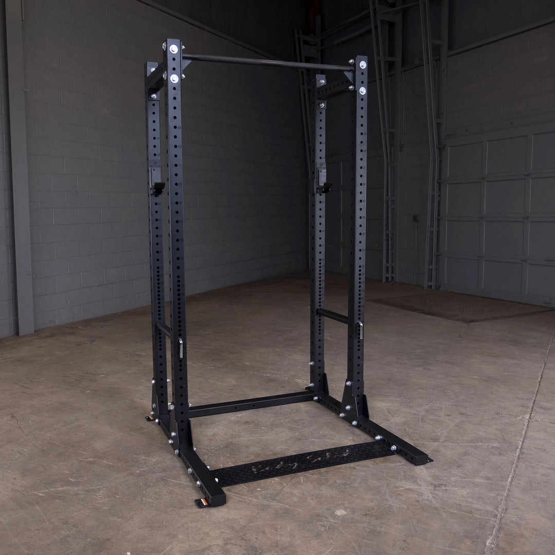 Body-Solid Half Power Rack Extended SPR500BACK on display without weight plates