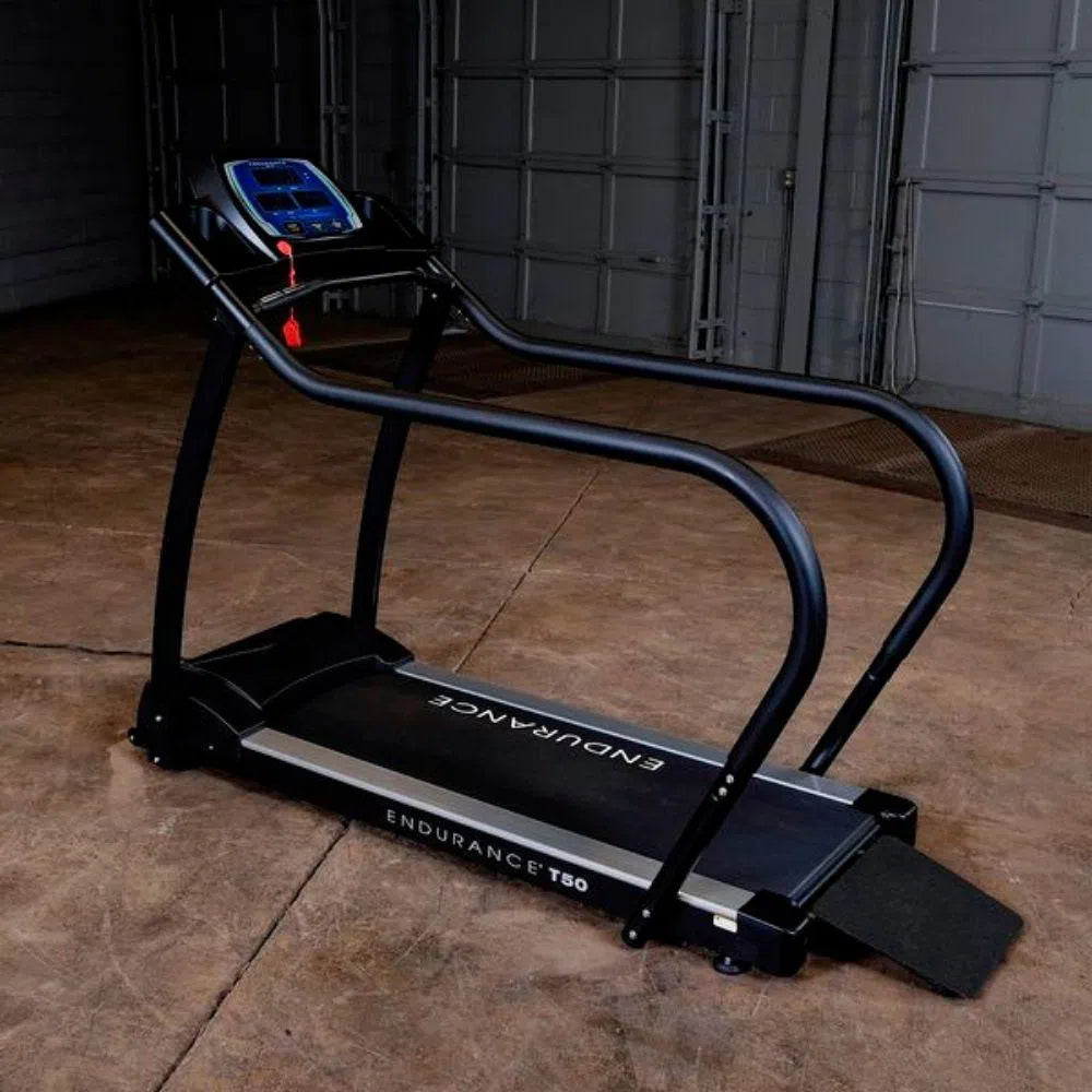 Body-Solid Endurance Walking Treadmill T50 on display
