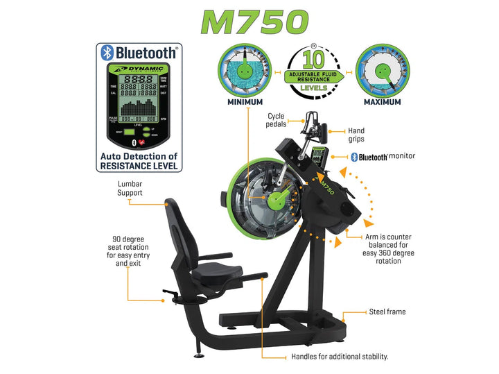 Dynamic Fluid Upper & Lower Body Ergometer Cycle XT (M750)