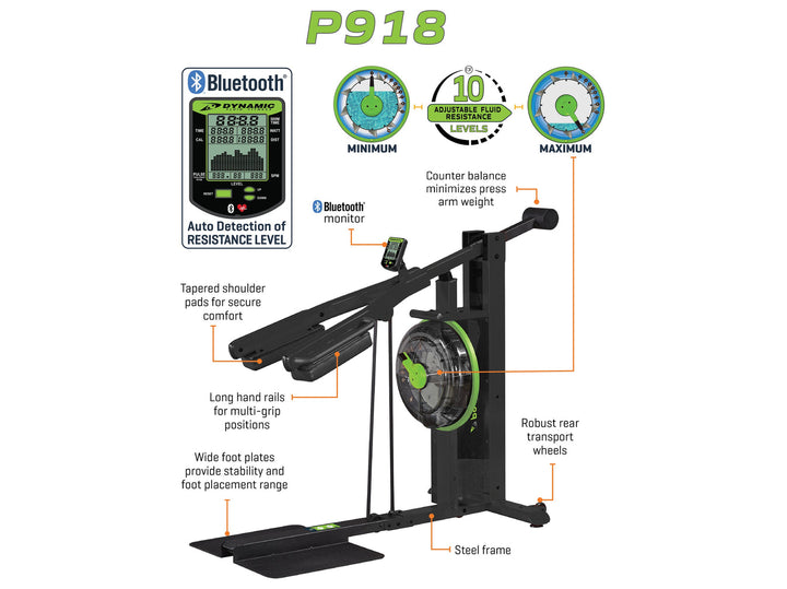 Dynamic Fluid Water Resistant Squat & Press Machine (P918)