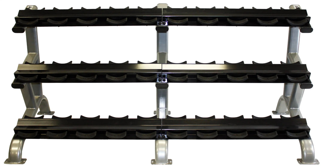 Angled Rack Dumbbells 15-Pair 3-Tier Dumbbell Saddle Rack (DR-15) by Troy – WorkoutHealthy LLC