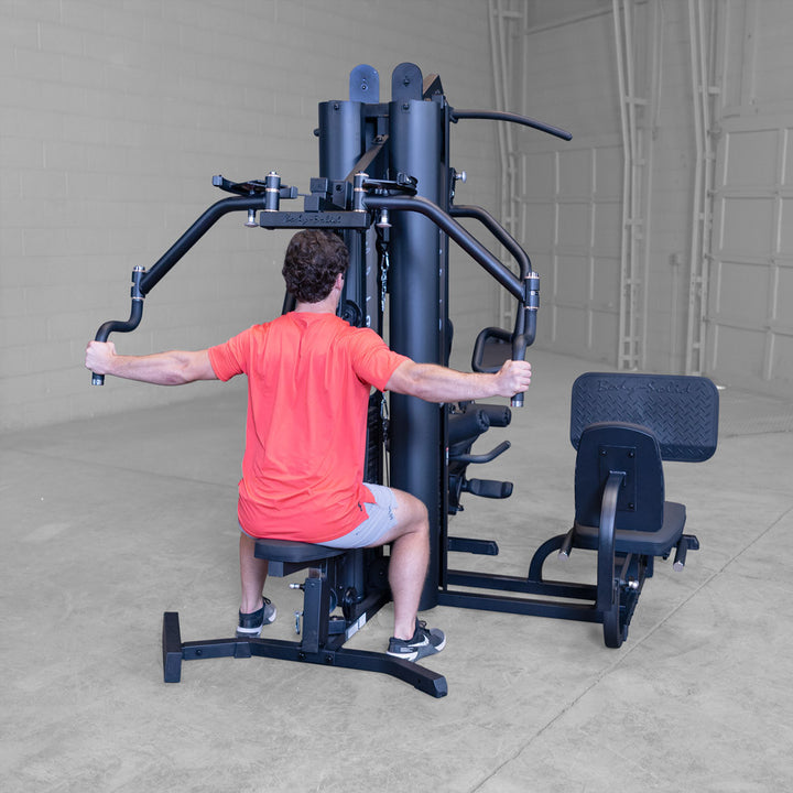 Body-Solid G9B multi-station gym, detail of the selectorized weight stack pin