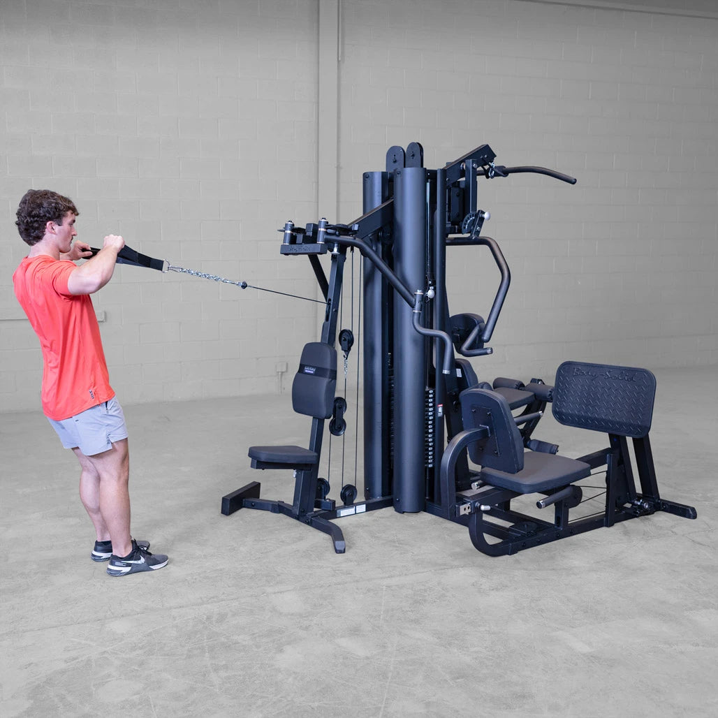 Body-Solid G9B multi-station gym, detail of the multi-grip press arm hand grips