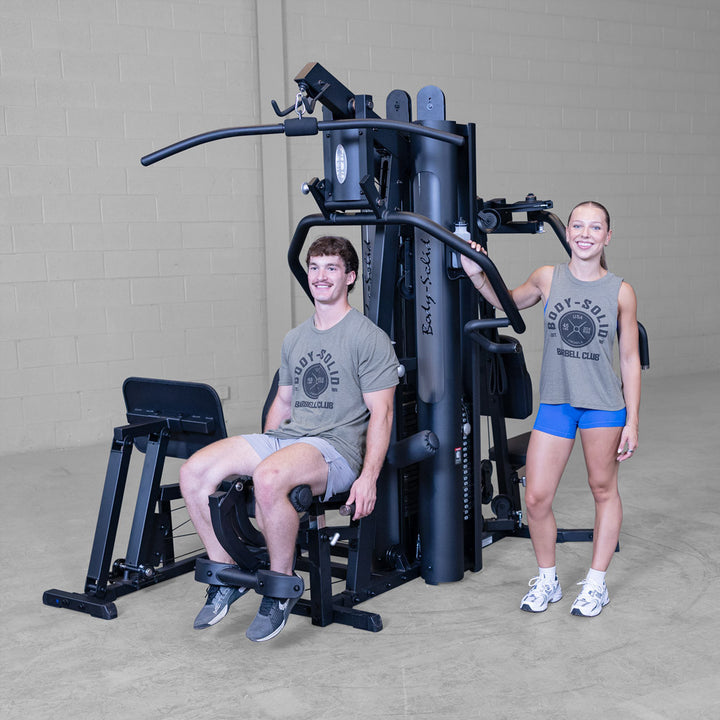 Body-Solid G9B multi-station gym, promotional view of the complete dual stack system