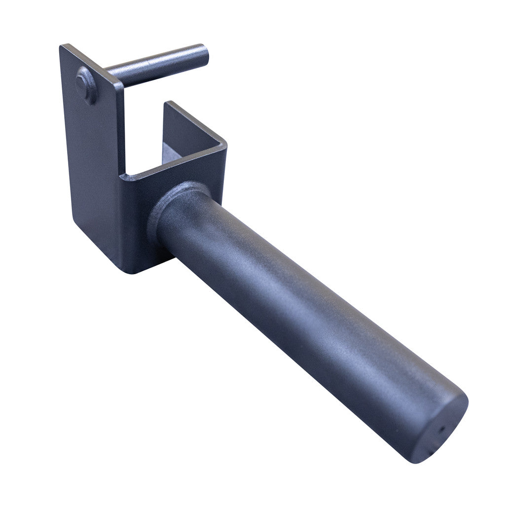 Body-Solid GPRWH weight horn shown mounted to a power rack upright