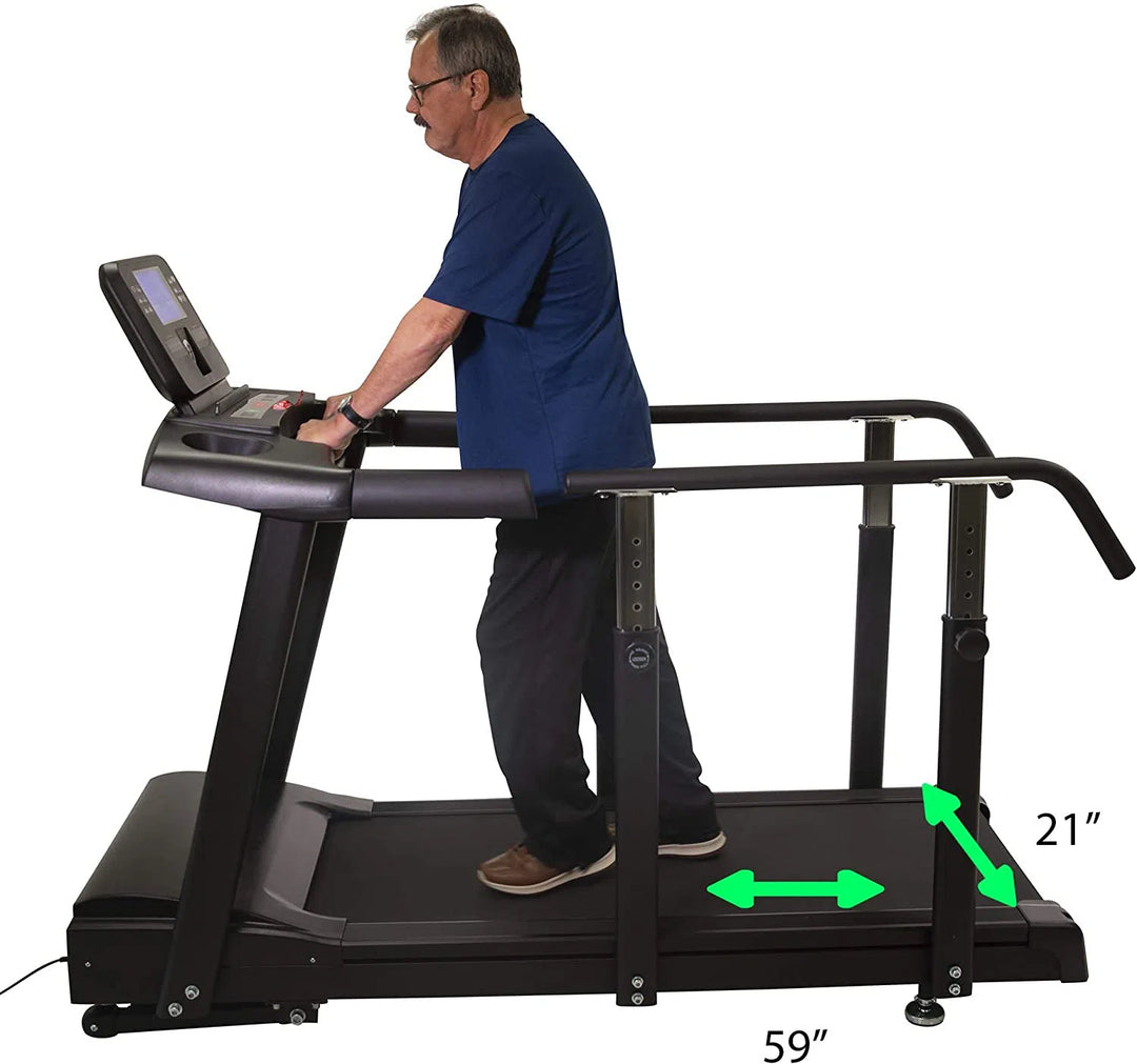 elderly man rehabilitation on HCI RehabMill Seniors Physical Therapy Treadmill RTM