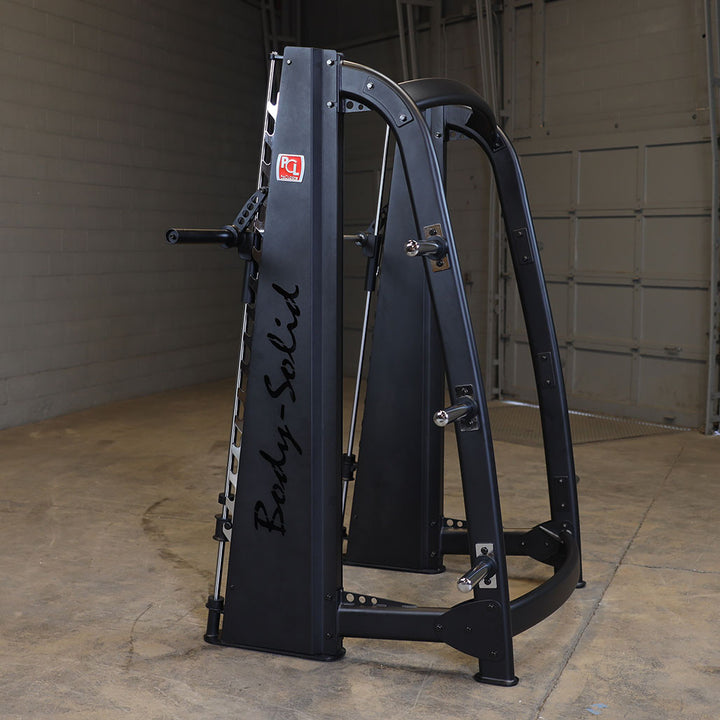 Body-Solid SCB1000B counter-balanced Smith machine, detail view