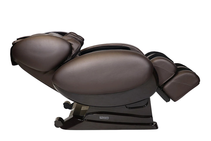 nfinity IT-8500 Plus Full Body Massage Chair brown variant in a reclined position