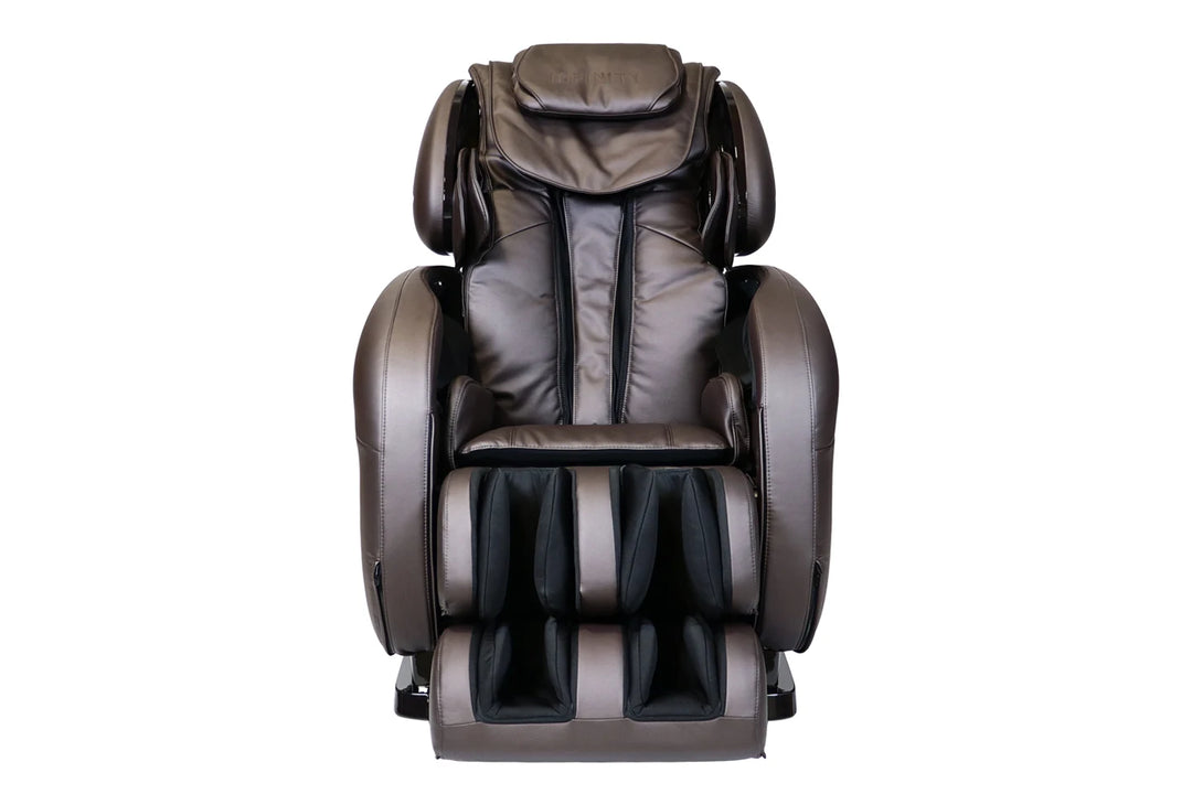 Infinity Smart X3 Full Body Massage Chair brown variant viewed from the front