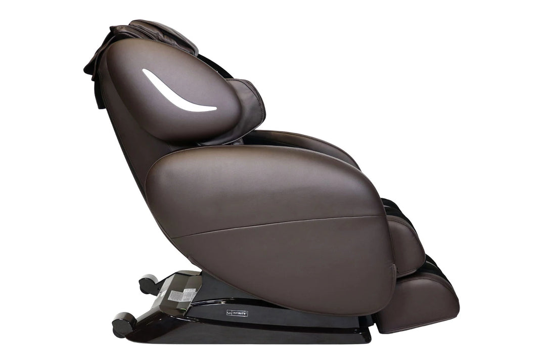 Infinity Smart X3 Full Body Massage Chair brown variant viewed from the side