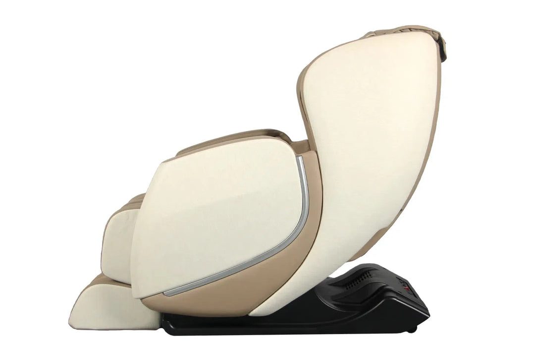 Kofuko Full Body Massage Chair E330 cream variant viewed from the side