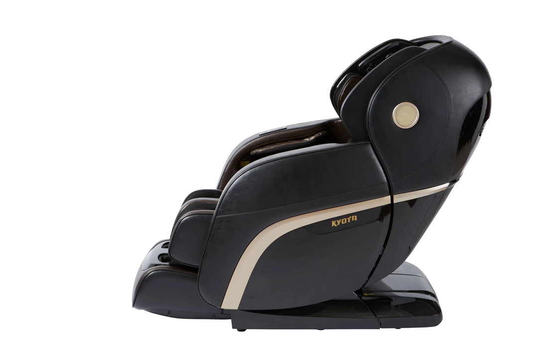 Kokoro 4D Full Body Massage Chair M888 black variant viewed from the side