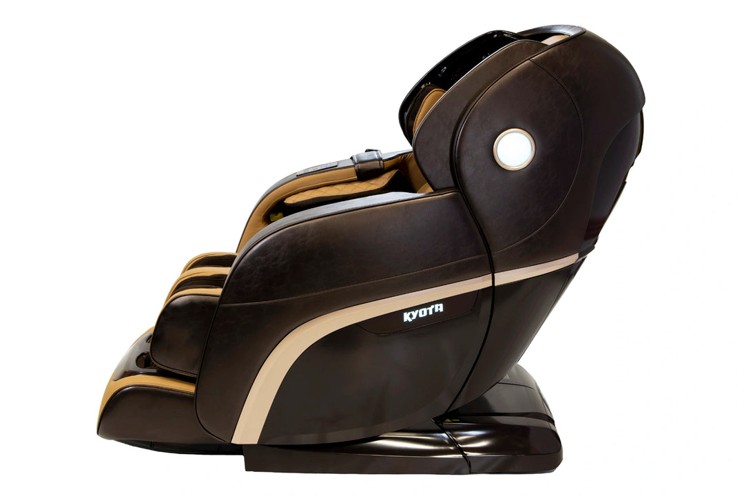 Kokoro 4D Full Body Massage Chair M888 brown variant viewed from the side