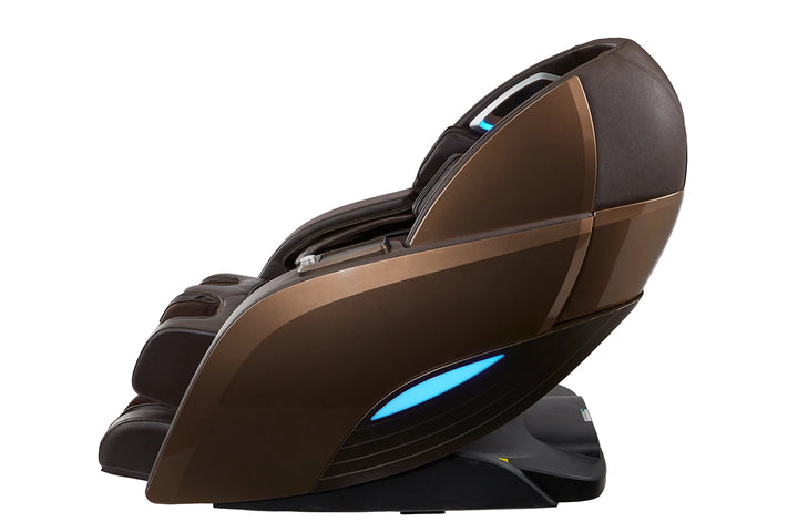 Yutaka 4D Full Body Massage Chair M898 brown variant viewed from the side