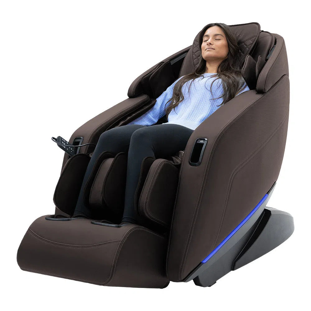 Lady-Using-Sharper-Image-Axis-4D-Full-Body-Massage-Chair