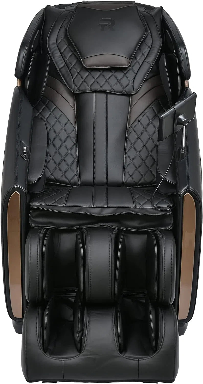 RockerTech Sensation 4D Full Body Massage Chair gray/brown variant viewed from the front