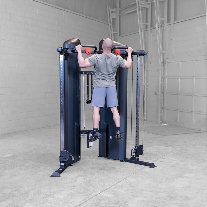 Body-Solid S2FTX functional trainer, close view of the 2 by 3 inch 11 gauge steel frame