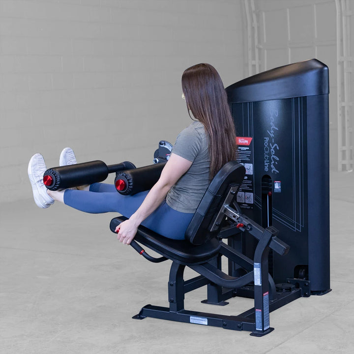 Body-Solid Pro ClubLine S2LECX leg curl and extension machine, studio view 10