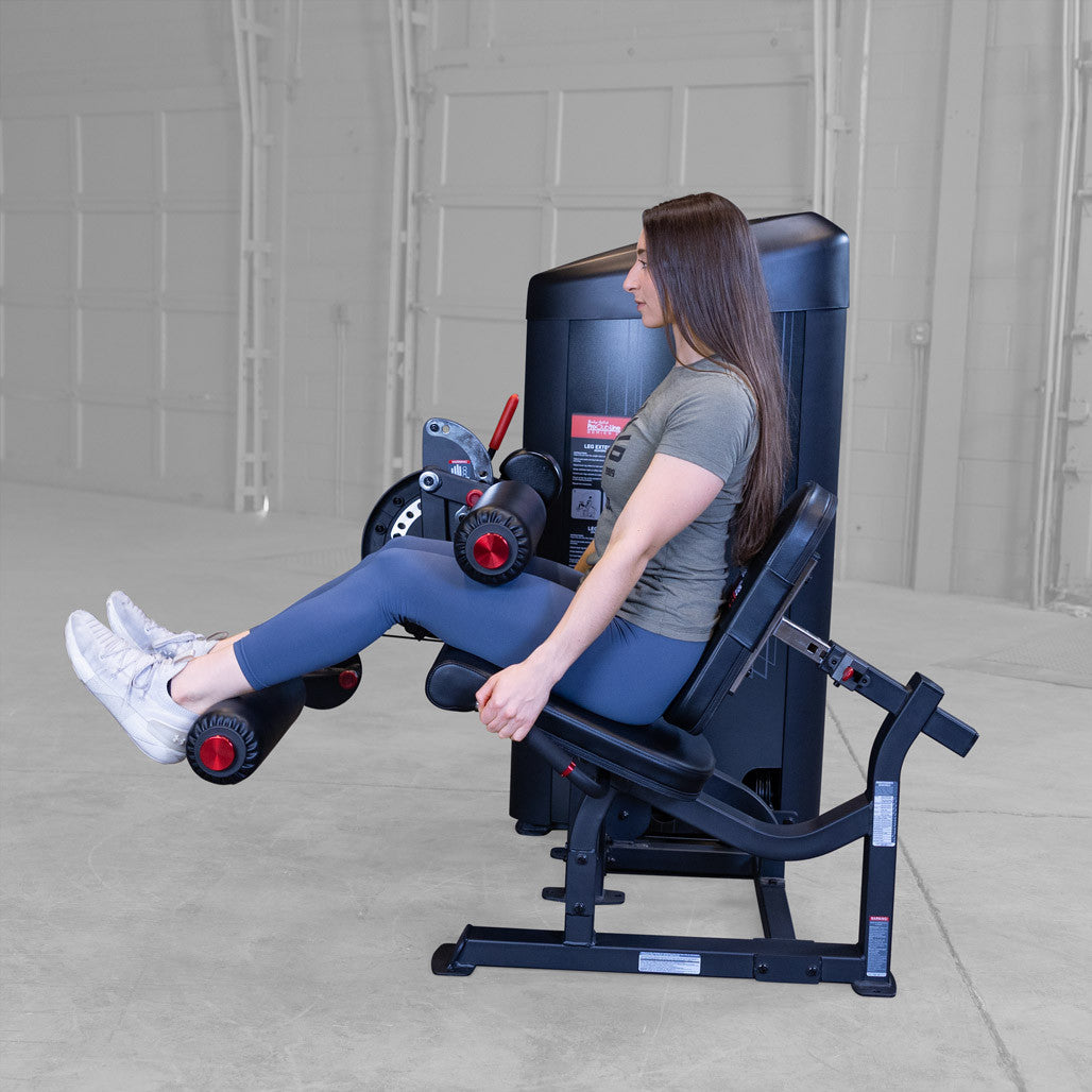 Body-Solid Pro ClubLine S2LECX leg curl and extension machine, studio view 5