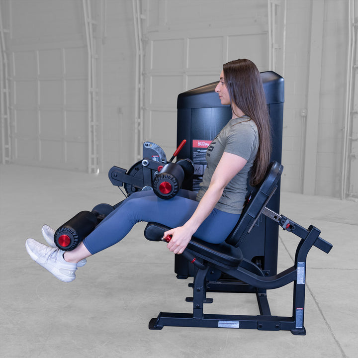 Body-Solid Pro ClubLine S2LECX leg curl and extension machine, studio view 9