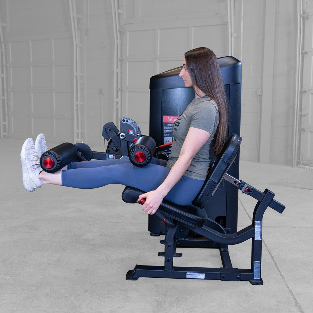 Body-Solid Pro ClubLine S2LECX leg curl and extension machine, studio view 7