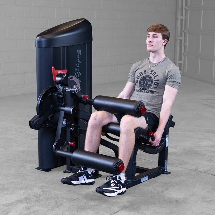 Body-Solid Pro ClubLine S2LECX leg curl and extension machine, studio view 19