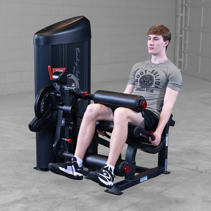 Body-Solid Pro ClubLine S2LECX leg curl and extension machine, studio view 18