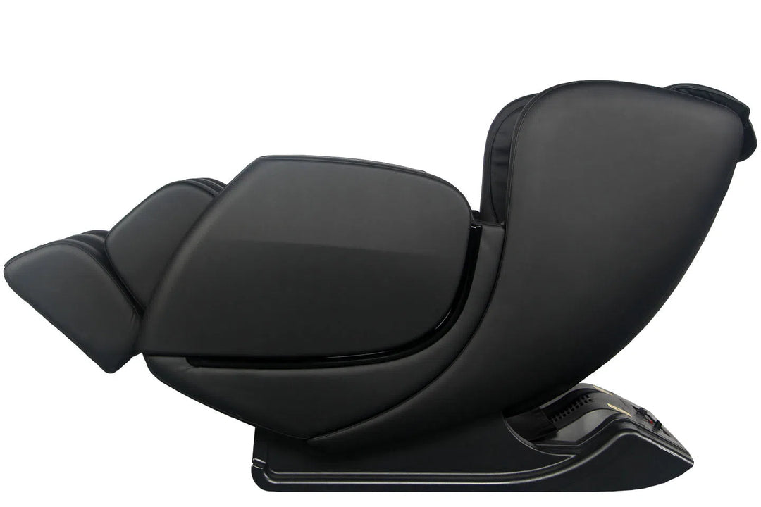Sharper Image Revival Zero Gravity Full Body Massage Chair viewed from the side in a reclined position