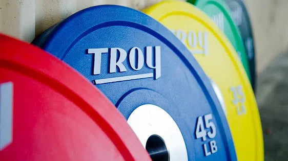 Troy Competition Colored Bumper Plate CCO closer look