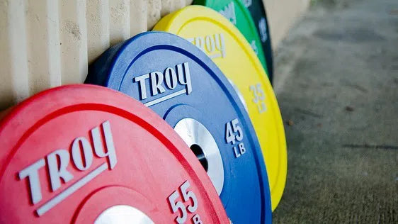 Troy Competition Colored Bumper Plate CCO closer look