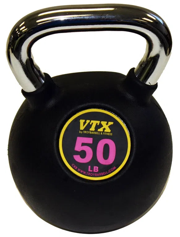A 50 lb Troy VTX Kettlebell CLUBPAC-CKB9 