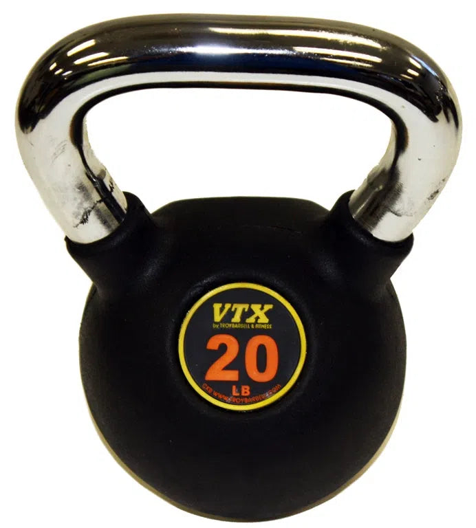 A 20 lb Troy VTX Kettlebell CLUBPAC-CKB9 