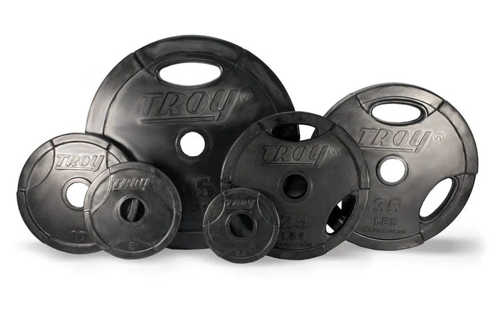 Troy Barbell Rubber Olympic Weight Plate Set GO-255R Muscle and Strength Training Solution Healthy and Safe Workout